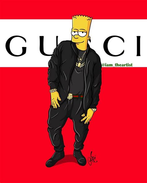 simpsons supreme gucci|simpsons gucci background.